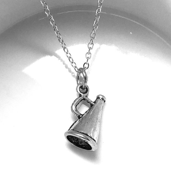 Miniature 3D Megaphone Charm Necklace - Picture 1 of 2